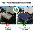 thumbnail image 4 of Golf Cart Seat Covers for 2 Seater, Pure Dark Blue Soft Microfiber Cart Seat Towel Blanket, Simple Solid Color Absorbent Breathable Non Slip Bench Seats Protector for Golf Course 51"x31", 4 of 9