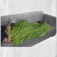 thumbnail image 6 of St. Patrick's Day Soft Flannel Fleece Blanket, Wood Design with Shamrock Lucky Clovers Pot of Gold Coins and Horse Shoe, Cozy Plush for Indoor and Outdoor Use, 50" x 70", Fern Green, by Ambesonne, 6 of 6