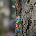 thumbnail image 5 of Garden Gnome Climbing Tree Ornaments | White Beard Dwarf Figurines | Resin Decorative Statues for Home or Outdoor Yard | Weather-Resistant | Eye-Catching Detail | 3 Pieces, 5 of 7