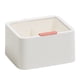 thumbnail image 1 of Caja de almacenamiento con tapa transparente, organizador de plástico de doble compartimento, artículos diversos a prueba de polvo, contenedor Almacenamiento y organización del hogar Blanco Inteprter HA067813-02, 1 of 6