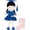 Graduate Girl Doll-Blue, variant on Gloveleya 16" Graduation Girl Doll - Pink Plush Toy with Cap & Gown - Preschool Kindergarten Graduation Gifts for Girls, Class of 2026 Milestone Keepsake