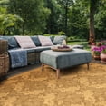 thumbnail image 4 of SAFAVIEH Courtyard Zowie Geometric Indoor/Outdoor Area Rug, Gold/Natural, 9' x 12', 4 of 11