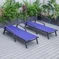 thumbnail image 4 of LeisureMod Marlin Patio Chaise Lounge Aluminum Black Arms Set of 2 Navy Blue, 4 of 10