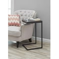 thumbnail image 3 of (3 pack) Mainstays C-Shape Metal End Table, Espresso/Black Finish, 3 of 11