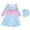 Light Blue, variant on 8-10 T Girls Bathing Suits Girls Long Sleeve Sun Swimsuit Piece Rash Guard Bathing Suit For Kids Youth