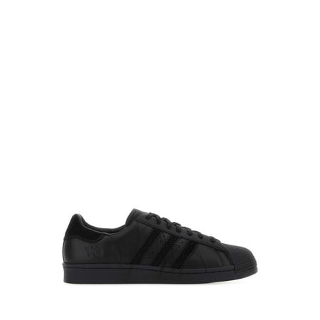 

Y3 YAMAMOTO Black Leather Y-3 Superstar Sneakers