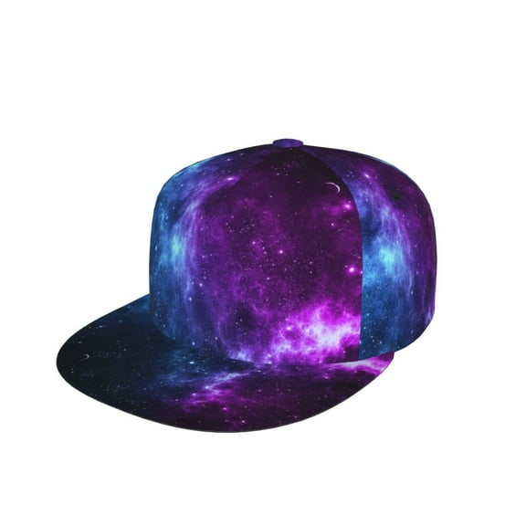 Unisex Snapback Hats Universe Nebula Galaxy Adjustable Flat Bill Baseball Cap Dancing Hip Hop Cap
