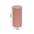 thumbnail image 3 of Efavormart 12-Pack Unscented Pillar Candles 3"x6" – Dripless Dusty Rose Paraffin Wax with Smokeless Cotton Wicks for Clean, Long-Lasting Burn, 3 of 3