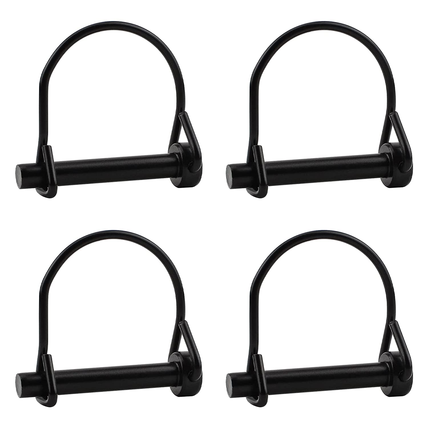 4PCS Wire Lock Pin, 5/16" Carbon Steel Shaft Locking Pin Safety Coupler