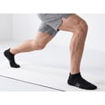 thumbnail image 6 of Loritta 6 Pairs Socks for Men Ankle Athletic Mens Running Socks Cushioned Black/Gray /White Low Cut Size 6-12, 6 of 8