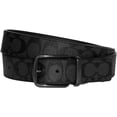 thumbnail image 2 of Coach Men's Boxed Card Case And Belt Gift Set In Colorblock Signature Canvas (Charcoal - Black), 2 of 4