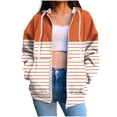thumbnail image 3 of Fashion Zip Up Hoodie for Womens Pullover Plus Size Non Positioning Printed Long Sleeved Regular Sleeve Top Hoodie, 3 of 6