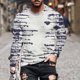 thumbnail image 2 of Tops de hombre Camiseta estampada vintage Blusa informal de manga larga popular personalizada Pompotops oipoqjl1679, 2 of 5