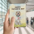 thumbnail image 4 of Cute English Setter Loves Dad Happy Father's Day Travel Passport Wallet Dog Lover PU Leather Passport Holder Cover - 12008, 4 of 5