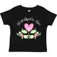 thumbnail image 3 of Inktastic Grandpa's Girl- Heart Flowers Girls Toddler T-Shirt, 3 of 5