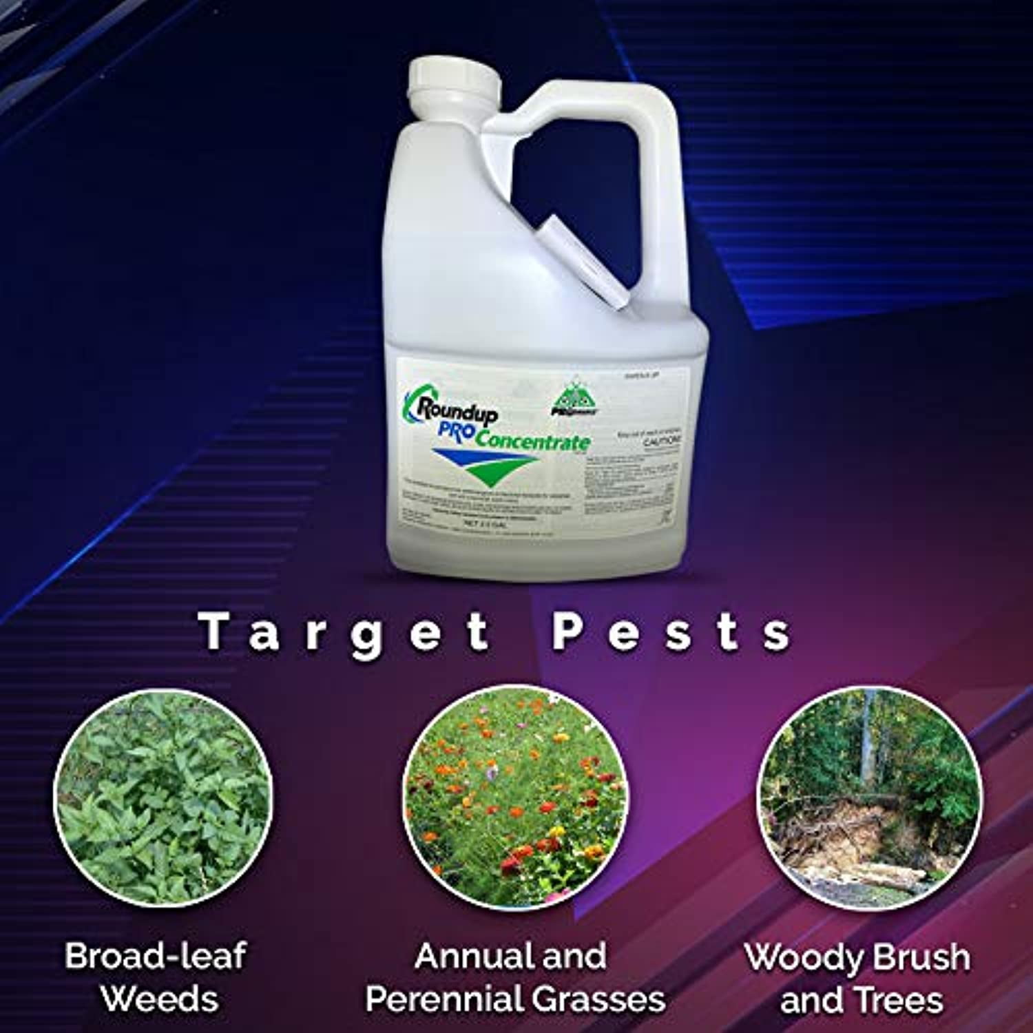 Centaurus AZ Roundup Pro Concentrate Wide-Spectrum Herbicide Weed and Grass Killer Highly Effective with Active Ingredient 53.8% Glyphosate Safe Use, ...