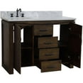 thumbnail image 4 of Bellaterra Home 6001L-48-RW-JW 48 in. Single Sink Vanity with Wood & Marble Top, Rustic & White, 4 of 4