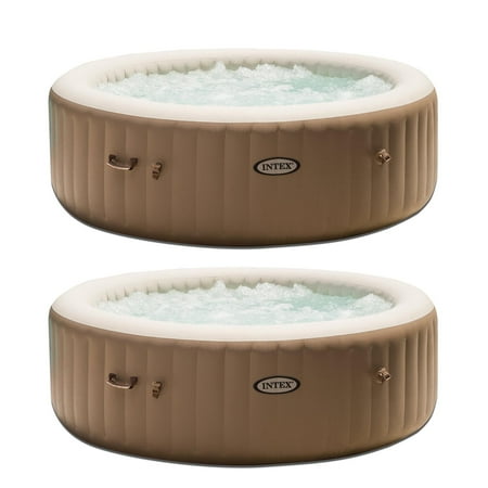 inflatable heated intex tub bubble jet pure spa pack person