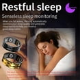 thumbnail image 3 of R12M Smart Ring Fitness Ring IP68 Sleep Monitor 20 19.8mm Gold, 3 of 5
