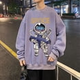 thumbnail image 2 of Sudadera con capucha y cuello redondo con estampado de astronauta espacial de anime para hombre, moda de otoño, estilo hip hop, ropa de calle de gran tamaño Y2K, 2 of 5