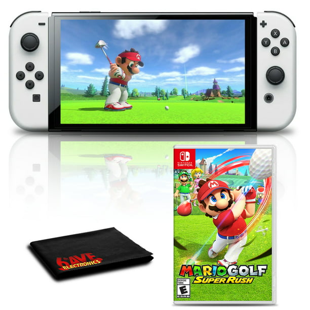 Prime Minister To adapt beneficial Nintendo Switch OLED White with Mario Golf Super Rush Game - Walmart.com