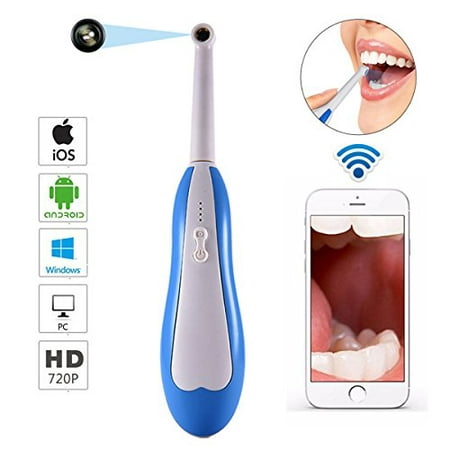 Wi-Fi Wireless Intraoral Camera System â€“ Bysameyee 1.3MP Dental Portable Hand-held Endoscope Inspection Cam for IOS iPhone Android Phones PC