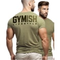 thumbnail image 2 of Gymish Motivational Workout Shirt for Men – Gym T-Shirt, Mens Gym Shirt, Gym Clothes, Fitness Gift for Men, Military Green, Small, 2 of 6