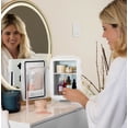 thumbnail image 4 of Cooluli Skincare Mini refrigerador para dormitorio - Coche, escritorio de oficina y dormitorio - Enfriador y calentador eléctrico portátil de 4 l/6 latas para alimentos, bebidas, belleza y maquillaje,, 4 of 5