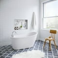 thumbnail image 3 of Proflo PFFSOS25932WH Bingham 59" Free Standing Acrylic Soaking Tub - White, 3 of 7