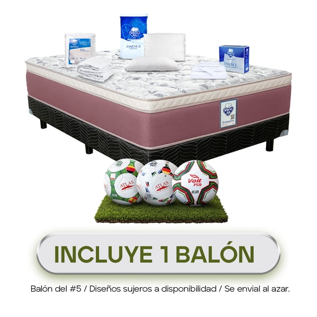 Colchón Individual Freeman Spring Air + Box + Almohadas + Juego de Sabanas + Protector de Colchón