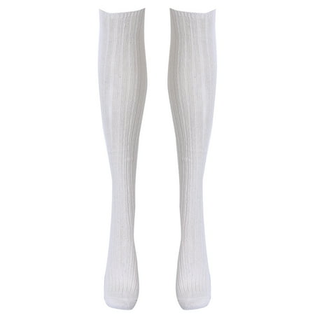 

MERSARIPHY Women Knit Crochet Cotton Soft Thick Long Socks Thigh-High Leggings
