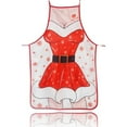 thumbnail image 5 of Dsscvnef Christmas Apron with Festive Cloth Printing Decoration Cartoon Design for Holiday Cooking Baking Party Wear, 5 of 5