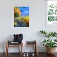 thumbnail image 2 of Art.com Blue wild flowers with an orange tree Art Print by Pol Ledent, 24" x 32", 2 of 3