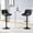 Black*2, variant on StnTalk Set of 2 Height Adjustable Swivel Barstools with Back, Black PU Leather Counter Height Chairs, Modern Kitchen Island Chairs for Home Bar