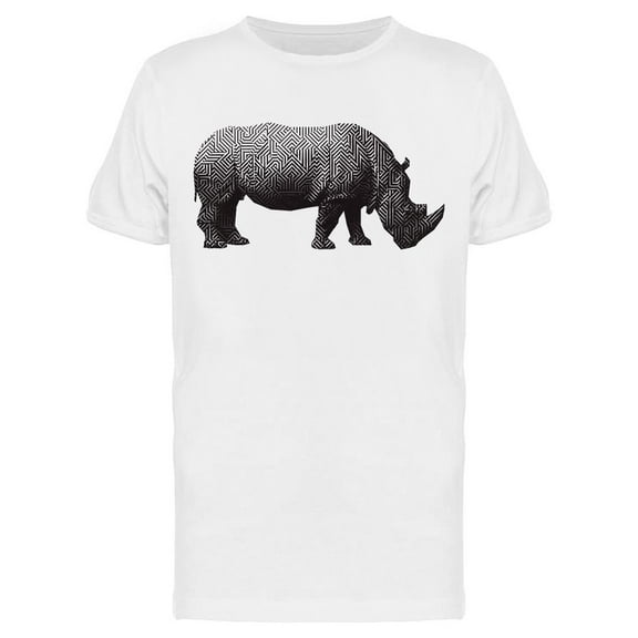 Rhino, Polygonal T-Shirt Men -Image by Shutterstock, Male x-Large