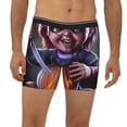 thumbnail image 2 of Lsque Chucky Pattern Men's Performance Stretch Underwear, Athletic Long Leg Briefs，Moisture-Wicking-XX-Large, 2 of 6