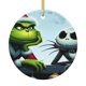 thumbnail image 1 of Adorno navideño colgante Grin-Ch para árbol de Navidad: adornos colgantes de cerámica para fiestas: ideas para regalar adornos navideños, 1 of 8
