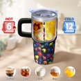thumbnail image 6 of 20oz elephant Stainless Steel Tumbler with Handle and Straw Insulated Travel Coffee Mug Water Bottle with Lid and Straw BPA Free Material Safe for Daily Consumption Gift for Women Men, 6 of 6