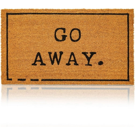 Go Away Mats for Front Door Entry Front Porch Doormat Non-Slip Carpet Rugs Floor Mat Decorative for Home Bathroom Kitchen Indoor 16x24 Inch