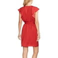thumbnail image 2 of Vince Camuto Womens Flutter Sleeve Sheath Dress, Red, Medium, 2 of 2