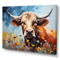 thumbnail image 2 of Designart "Countryside Palette Cow I" Animals Canvas Print, 2 of 5