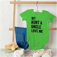 thumbnail image 4 of Auntie Uncle Present Loved Niece Cute Romper Boys or Girls Infant Baby Brisco Brands NB, 4 of 6