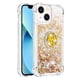 thumbnail image 2 of Funda para iPhone 15 con Brillo Líquido Flotante, Purpurina, Parachoques y Anillo Giratorio Soporte, 2 of 5