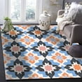thumbnail image 4 of Area Rugs Indoor Non-Slip Rectangle Rug 2.7x5 Ft Colorful Geometric Vintage National Country Abstract Rug Rubber Backing Floor Mats Non Shedding Home Decor Carpet for Entryway Living Room, 4 of 8