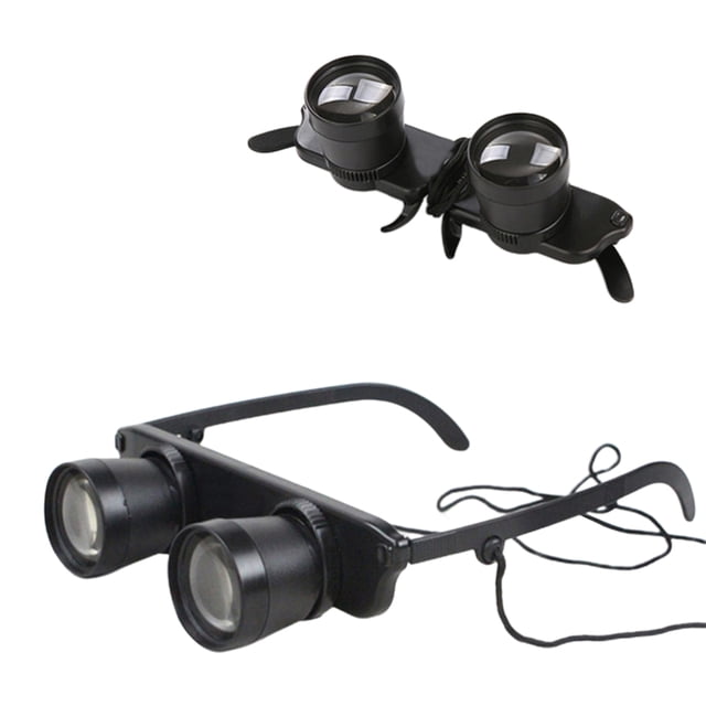 Gafas Binoculares De Pesca, Gafas Binoculares Manos Libres ABS Ergonómico Lupa Al Aire Libre Ajustable Para Ver Televisión