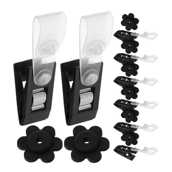 BERTDOMD 8 Sets Anti Wind Flags Clips Lawn Flag Stopper Windproof Flag Plastic Clips