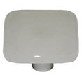 thumbnail image 1 of Hot Knobs HK9000-KA Clear Aqua Glow Square Glass Cabinet Knob - Aluminum Post, 1 of 1