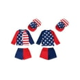 thumbnail image 2 of Cenuakty Boys Swimsuits 3M 6M 12M 18M 24Months 2T 3T 4T 5T Toddler Newborn Stars Stripe Print Tops Shorts Swimwear Sets with Sun Hat, 2 of 9