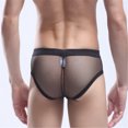 thumbnail image 3 of De Correa De Ropa Interior De Los Hombres Breve Transparente De Mal De Negro XL SG Sunnimix Ropa Interior Atractiva, 3 of 6