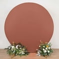 thumbnail image 6 of Efavormart 7.5ft Matte Terracotta Round Spandex Fit Wedding Arch Backdrop Cover - 2-Sided Custom Fit Backdrop Stand Arch Cover, 6 of 11